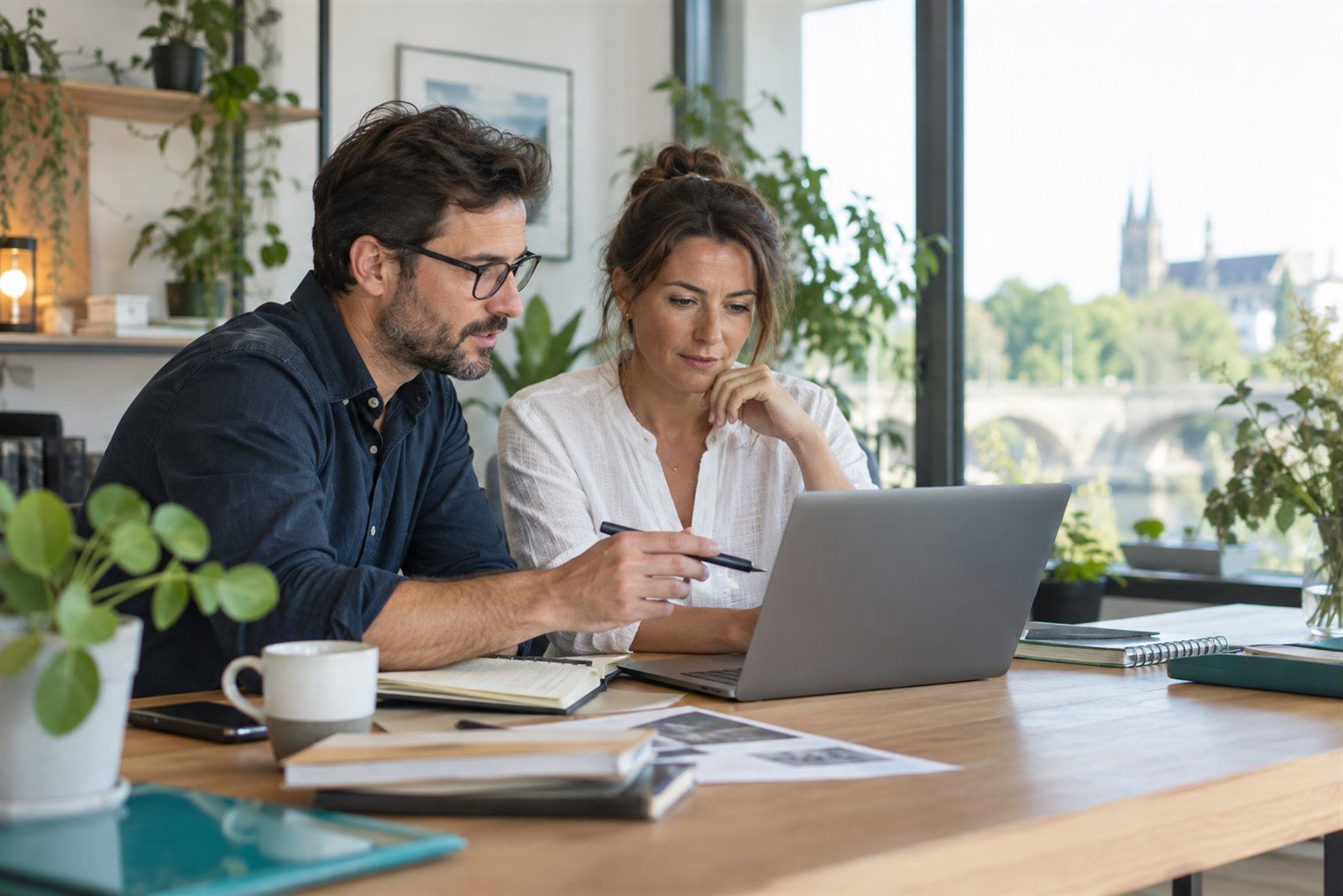 Échange de cadrage entre un consultant numérique et une dirigeante de petite entreprise
