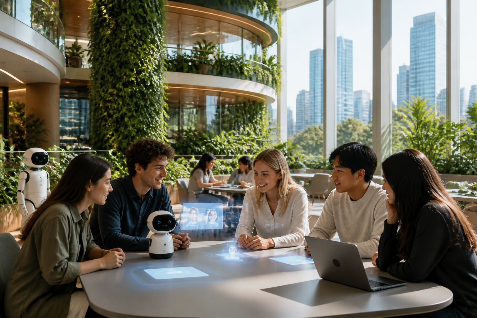 Groupe diversifié de jeunes Australiens et Français collaborant sur une plateforme numérique sécurisée, symbolisant la coopération internationale pour la sécurité en ligne.
