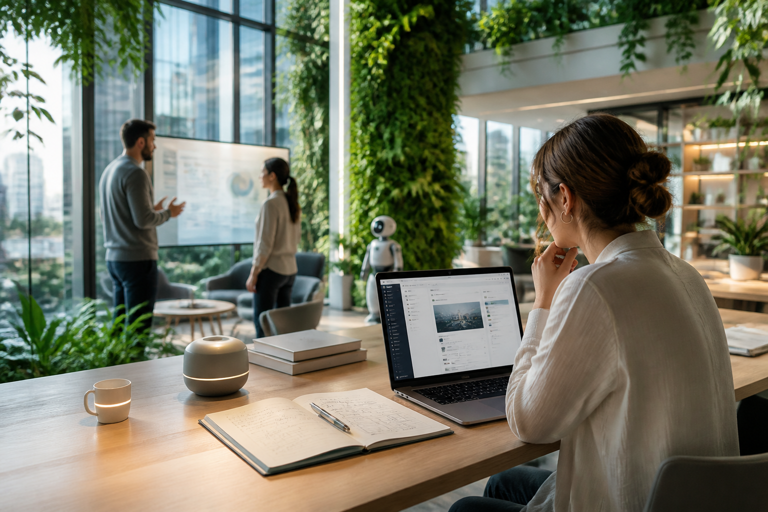 Espace de travail professionnel pour la planification de contenu de site web WordPress.