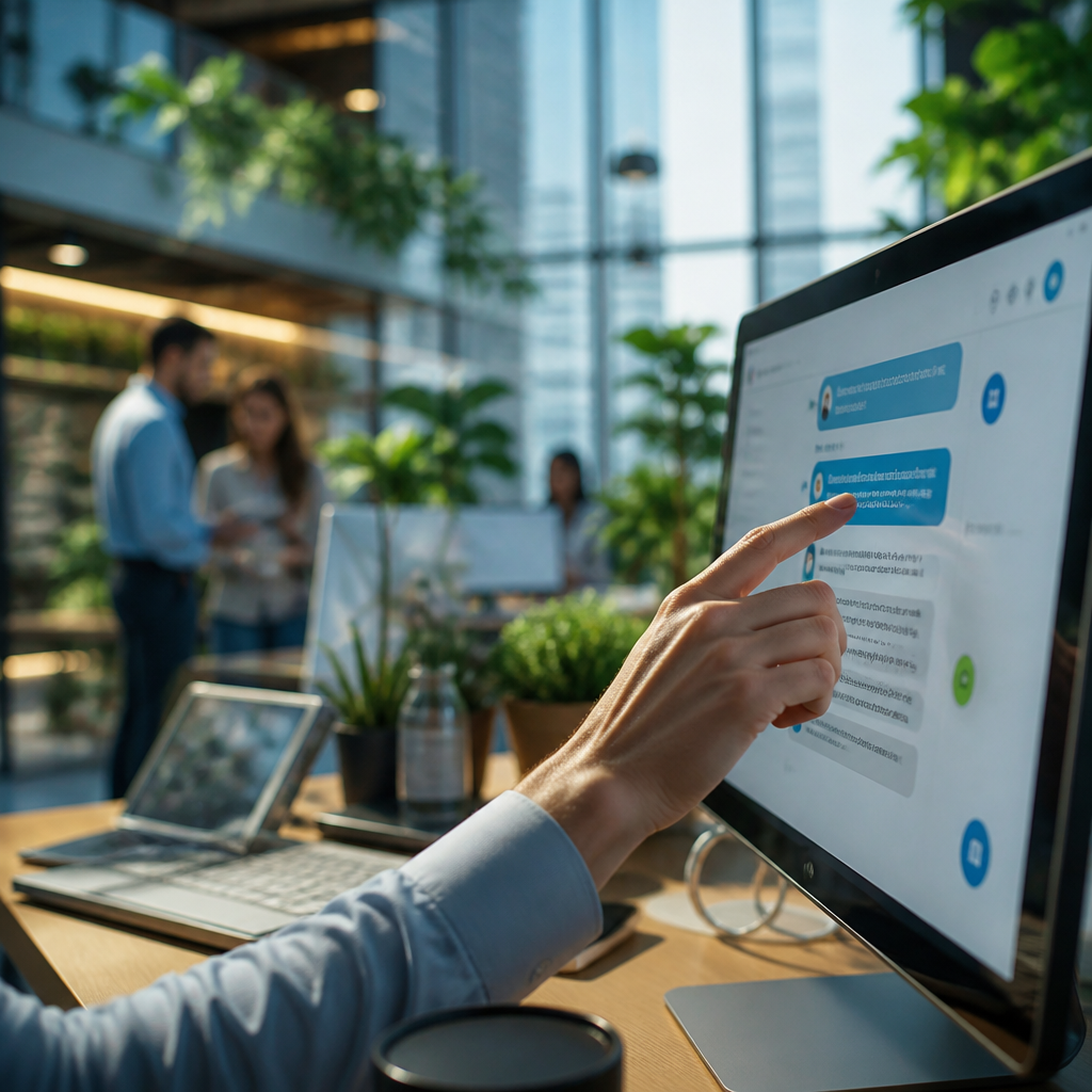 Validation humaine d'une réponse générée par une IA conversationnelle dans un contexte d'entreprise.